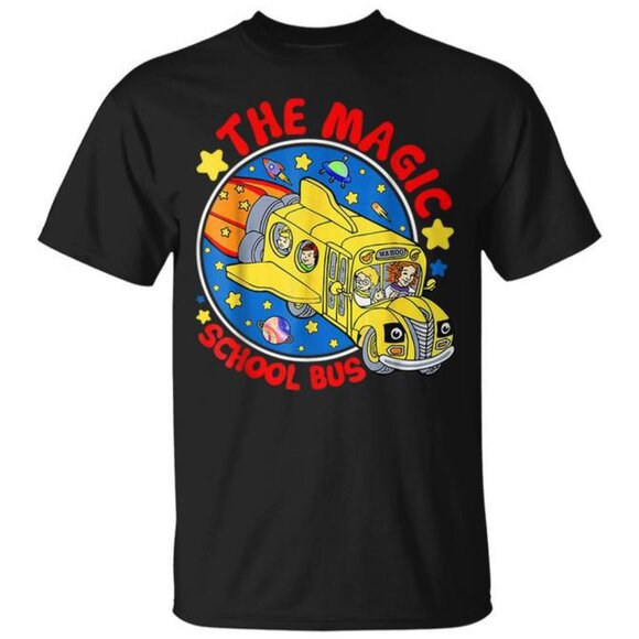 Magic School Bus Driver Funny Seatbelts Everyone Job Pride Unisex T-Shirt 99 - Picture 1 of 5